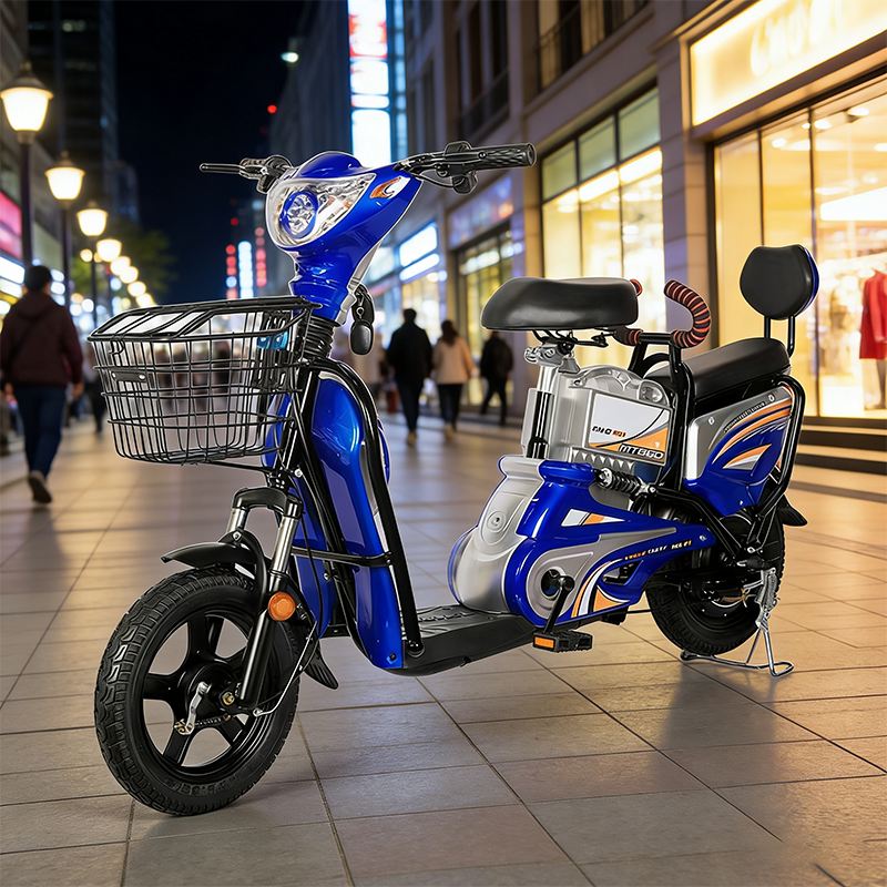 Electric Bicycle With Battery